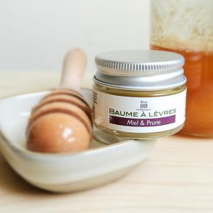 baume à lèvres miel et prune bio ibbeo cosmétiques