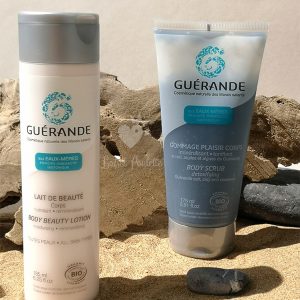 incontournables soin du coprs guérande cosmétics coffret cadeau gommage corps et lait hydratant corps