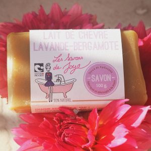 savon lait de chevre lavande bergamote savons de joya 100g