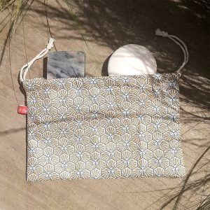 pochette double à savon transport label poulette