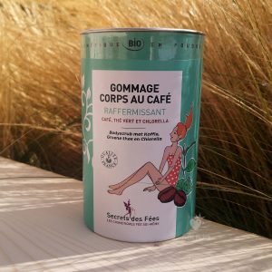 gommage corps au café raffermissant secrets des fées
